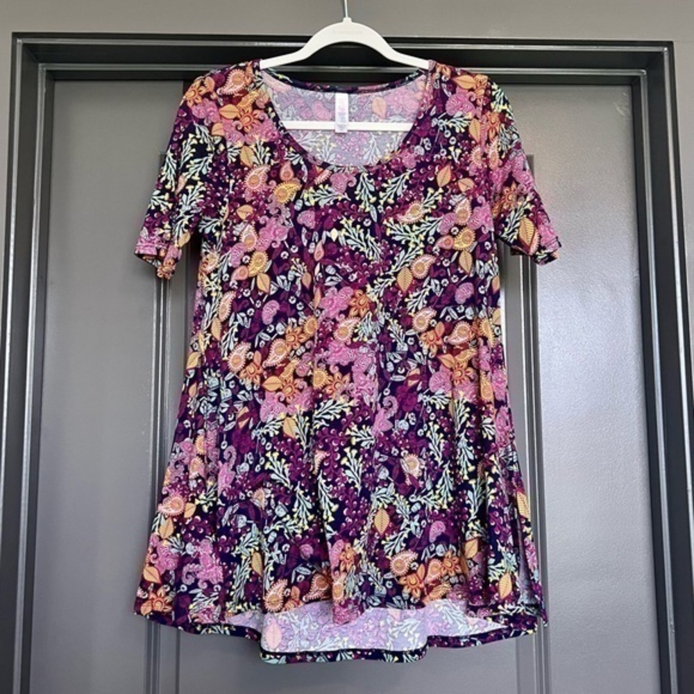 EUC LuLaRoe Perfect T Blue/Purple Size XXS